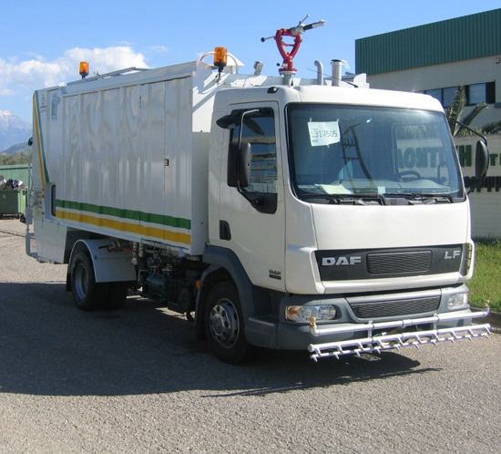 Container washing vehicles