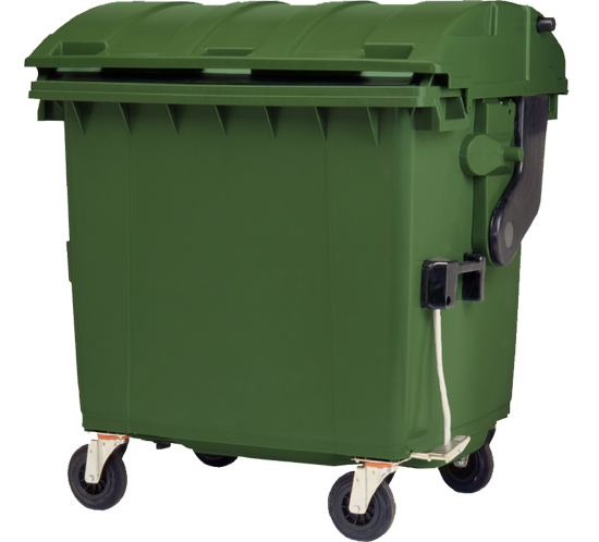 1100ltr roll top waste container