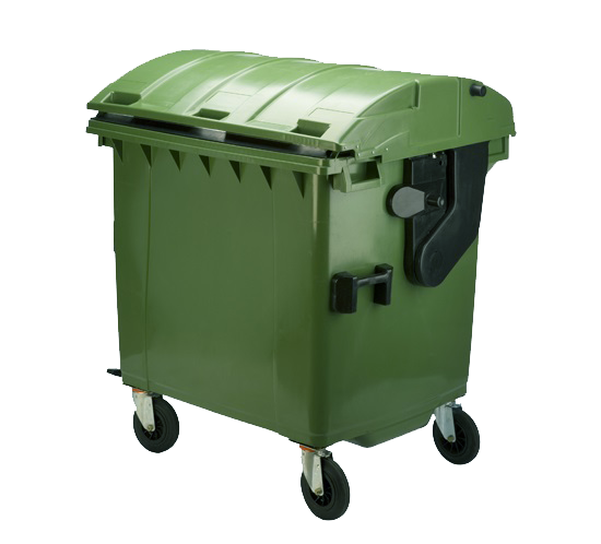 1100ltr roll top waste container